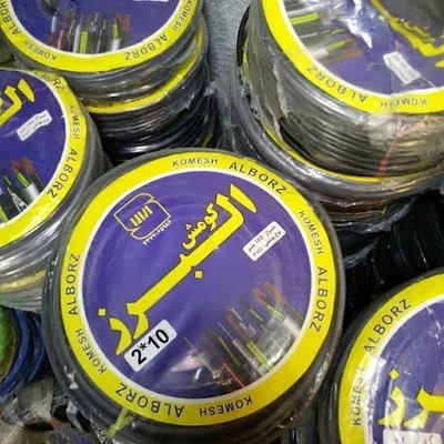 کابل برق افشان 2 در 10 تمام مس البرز کومش با حلقه 100 متری