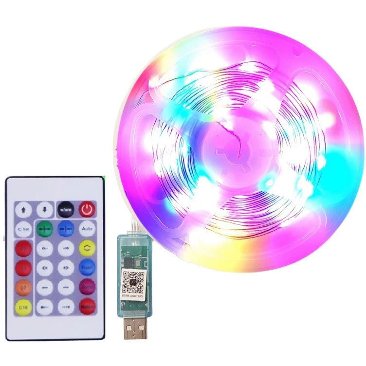 ریسه ال ای دی هوشمند RGB طول ۱۰ متر بلوتوثی ضد آب