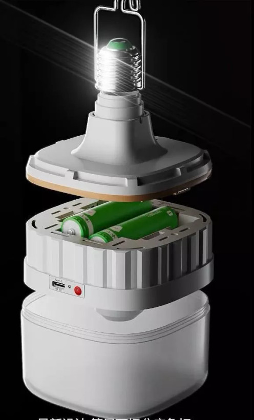 چراغ اضطراری OKGO با باتری قابل شارژ 3.7V 4000mWh