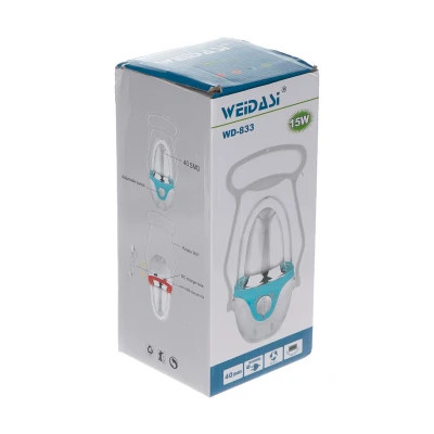 چراغ شارژی اضطراری فانوسی ویداسی مدل WD-833 یک چراغ روشنایی قابل حمل