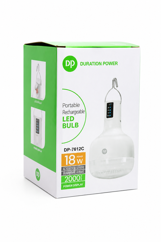 چراغ اضطراری LED شارژی DP مدل DP-7812C با پورت USB-C