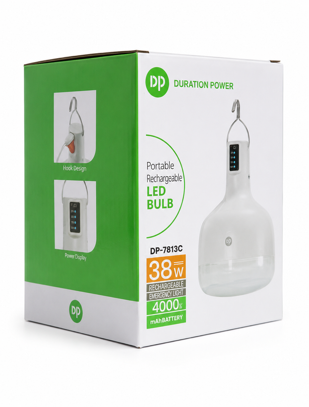 چراغ اضطراری DP-7813 با باتری لیتیومی و شارژ USB-C