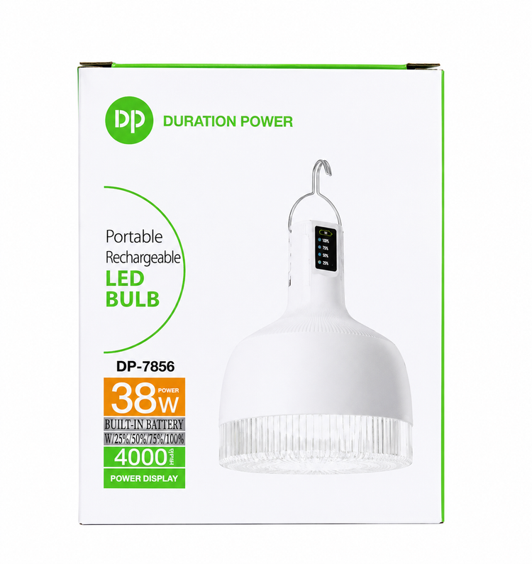 ALT 2: چراغ آویزدار شارژی DP-7856 با لامپ LED و توان 38 وات