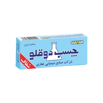 چسب دوقلو غفاری بی رنگ