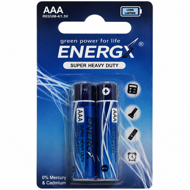 باتری قلمی فوق سنگین ENERGX سایز AA یک و نیم ولت