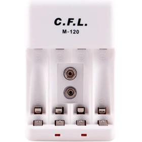 شارژر باتری C.F.L مدل M-120 مناسب باتری قلمی AA و نیم قلمی AAA