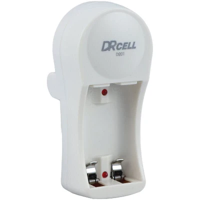 شارژر باتری دوتایی DRcell D201 مناسب باتری قلمی و نیم قلمی