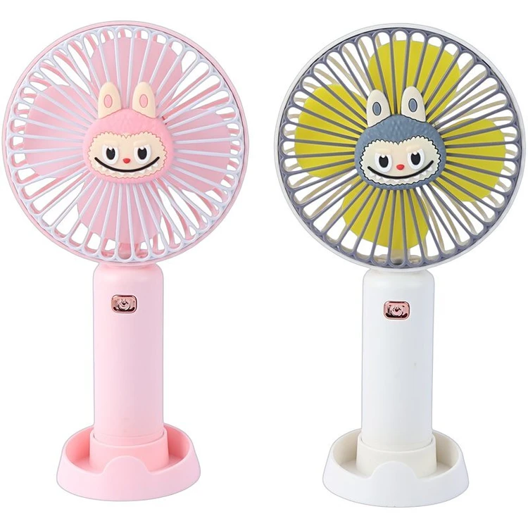 پنکه دستی شارژی MINI Fan مدل HK5915 با سه حالت سرعت و نگهدارنده گوشی