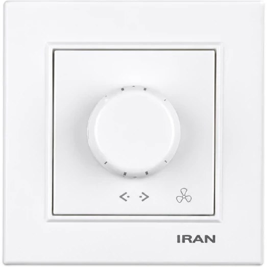 کلید و پریز توکار ایران الکتریک مدل برلیان اقتصادی سفید