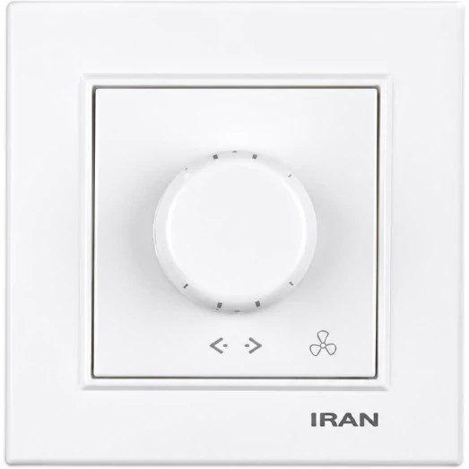 کلید و پریز توکار ایران الکتریک مدل برلیان اقتصادی سفید