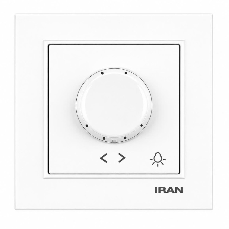 کلید و پریز توکار ایران الکتریک مدل برلیان اقتصادی سفید