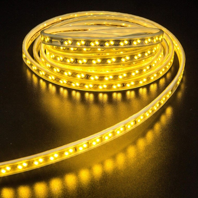 ریسه شلنگی LED انبه‌ای ۱۰۰ متر وایرلس تراکم ۱۲۰