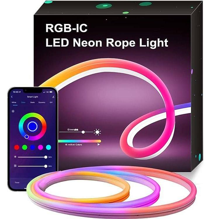 ریسه نئون فلکسی RGB موزیکال هوشمند ۱۲ ولت