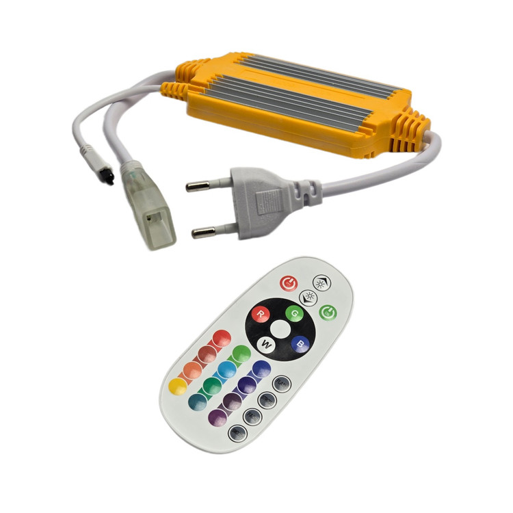 ریموت کنترل ریسه RGB مادون قرمز 16 رنگ با قابلیت تنظیم روشنایی و سرعت افکت
