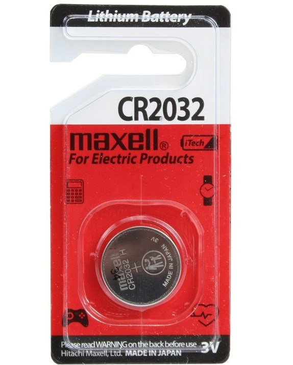 باتری سکهای مکسِل MAXELL CR2032 لیتیومی ۳ ولت ساخت ژاپن